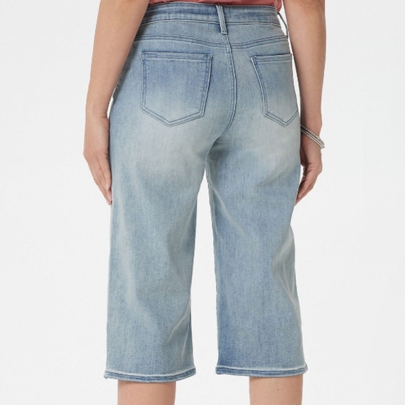 NYDJ Wide Leg Pedal Pusher Jeans .. Size 10 - Picture 1 of 11